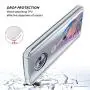Moto X4 Case, Soft TPU Slim-Fit Flexible Ultra-Thin Clear Case, Full-Body Rugged Bumper Print Arowana Case for Moto X4, Transparent