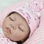 CHAREX Reborn Baby Doll Lifelike Sleeping Newborn Dolls, 22 inch Soft Vinyl Weighted Girl Gift Set for Ages 3+