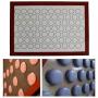 QYLLXSLL Home Non Stick Silicone Mat Baking Oven Pastry Macaron Cake Sheet Kitchen Drain Plate Mat Table Waterproof Set Kitchenware Placemat (Color : Red)