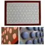 QYLLXSLL Home Non Stick Silicone Mat Baking Oven Pastry Macaron Cake Sheet Kitchen Drain Plate Mat Table Waterproof Set Kitchenware Placemat (Color : Red)