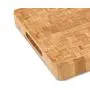 Large End Grain Bamboo Cutting Board [15?x11?x1?”] | Professional, Antibacterial Butcher Block | Non-Slip Rubber Feet by Top Notch Kitchenware