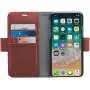 AmazonBasics iPhone X PU Leather Wallet Detachable Case, Dark Brown