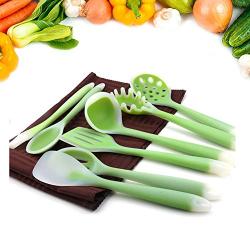 Silicone Kitchenware Nonstick Kitchenware Cooking Shovel Spoon Butter Scrape Baking Tools(8 Packs)