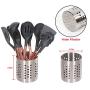 Silicone Cooking Utensils Set,Kitchen Utensil Set-10 PCS Rose Gold Stainless Steel Handle,Kitchen Utensil Set With Holder Nonstick Cookware - BPA Free-Kitchen Tool Set for Gift