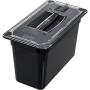 Carlisle 3066903 StorPlus Third Size Food Pan, Polycarbonate, 8" Deep, Black