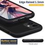 MILPROX iPhone 11 Case with Screen Protector, Liquid Silicone Gel Rubber Shockproof Slim Shell with Soft Microfiber Cloth Lining Cushion Cover for iPhone 11 6.1 inch (2019)-Black