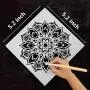 35 Pack Mandala Dotting Stencils Template, Mandala Dotting Stencils Mandala Dot Painting Stencils Painting Stencils for Painting on Wood, Airbrush and Walls Art