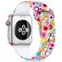 Humenn Compatible with Apple Watch Band 38mm 40mm 42mm 44mm,Soft Silicone Fadeless Pattern Printed Replacement Bands for iWatch Series 1,2,3,4