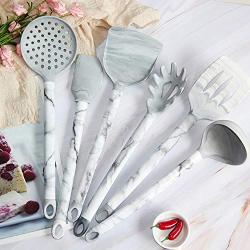 6PCS Kitchen Utensils Heat Resistant Non-Stick Spoon Shovel Fence Easy To Clean Kitchen Tools Silicone Cooking Utensils Set, Kitchenware