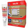 GE GE281 Silicone 2+ Kitchen & Bath Sealant Caulk Squeeze Tube, 2.8oz, White