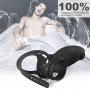 Vibrating Cock Ring Vibrator with Mini Tongue Vibrator Sex Toys for Male or Couples, Wireless Control 10-Speed Silicone Penis Ring Enhancer C Ring Vibrator Male Masturbator for Longer Harder Erections