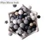 Baby Silicone Teether Beads 100pcs BPA Free Food Grade Teething Beads Black and White Series DIY Jewelry Chewable Nursing Necklace Accessories