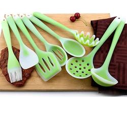 Silicone Kitchenware Nonstick Kitchenware Cooking Shovel Spoon Butter Scrape Baking Tools(8 Packs)