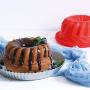 Silicone Bundt Pan Nonstick Fluted Molds Cake Baking Durable Tins