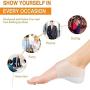 XQSS Increase Insole Concealed Footbed Enhancers Height Increase Insole Invisible Height Increase Socks Heel Pads Silicone Insoles Foot Heel Lift Gel Insoles for Men and Women(3cm, White)