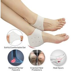 Heel Cups, Plantar Fasciitis Inserts, Heel Pads Cushion (3 Pairs) Great for Heel Pain, Heal Dry Cracked Heels, Achilles Tendinitis, for Men & Women.(Gel Heel Cups)