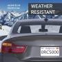 Rightcar Solutions Flawless Silicone License Plate Frame - Rust-Proof. Rattle-Proof. Weather-Proof. - Grey
