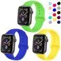 TIMTU Sport Band Compatible with Apple Watch Band 40mm 38mm 42mm 44mm, Soft Silicone Strap Replacement for Apple Watch Series 5 4 3 2 1 for Women/Men