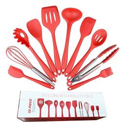 10PCS/SETDurable Silicone Non-Stick Kitchenware Heat Resistant Kitchen Cooking Utensils Baking Tool Cooking Tool Sets