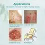 Silicone Foam Dressing with Border Adhesive Waterproof 4"*4"(10 cm*10 cm) Pack of 10 Square Dressing for Wound Care