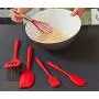 Silicone kitchenware, 5 Piece Silicone Cooking Utensils Set, Spatula Set Silicone Kitchen Utensils, Nonstick and Heat Resistant Cookware Set