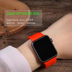 BOTOMALL Compatible with Iwatch Band 38mm 40mm 42mm 44mm Classic Silicone Sport Replacement Strap Bracelet for Iwatch All Models Series 4 Series 3 Series 2 Series 1 (a-8Pack,40/38mm S/M)