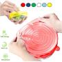 SPECIAL OFFER 15 Pack Silicone Stretch Lids 12pcs, Metal Drinking Straw + 2 Gift bags, Various Sizes and Shape of Containers, Reusable, Durable + Expandable Food Covers, Keeping Food Fresh, Dishwasher