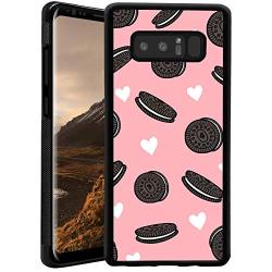Samsung Galaxy Note 8 Case,Flexible Soft TPU Cover Shell,Slim Silicone Black Rubber Non-Slip Durable Design Protective Phone Case for Samsung Galaxy Note 8 -Biscuits