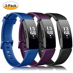 findway Compatible with Fitbit Inspire HR Bands/Inspire Band, Inspire Accessories Silicone Soft Bracelet Sport Strap Women Men Wristbands Compatible for Fitbit Inspire & Inspire HR Fitness Tracker.