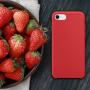 SURPHY Silicone Case Compatible for iPhone 8 iPhone 7 Case, Soft Liquid Silicone Slim Rubber Protective Phone Case Cover (with Microfiber Lining) for iPhone 7 iPhone 8 4.7", Red