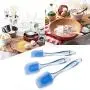Kitchenware Utensils Set 3 Piece Premium Silicone Heat Resistant Non-Stick Baking Professional Cake Tools Blue,2set