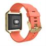 Simpeak for Fitbit Blaze Bands with Frame, Silicone Replacement Band Strap with Frame Case for Fit bit Blaze Smart Fitness Watch, Small/Large
