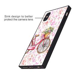 iPhone Xs Max Case,Flexible Soft TPU Cover Shell,Slim Silicone Black Rubber Non-Slip Durable Design Protective Phone Case for iPhone Xs Max -Bicycle