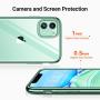 TORRAS Crystal Clear iPhone 11 Case, [Anti-Yellow] Soft Silicone TPU Thin Cover Slim Phone Case for iPhone 11 6.1 inch 2019, Green