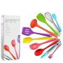 JunbosiKitchenware Color Silicone Kitchenware Set of 10 Non-Stick Cookware Set Green Kitchenware Cooking Tools