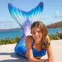 Fin Fun Mermaid Tails for Swimming with Monofin - Kids and Adult Sizes - Limited Edition