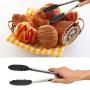 Kitchen Barbecue Tongs, Set of 2 (9 inch and 12 inch) Non-Slip, Easy Grip, BPA Free, Stainless Steel Handle, Heat Resistant, Smart Locking, Perfect Utensil for Cooking, BBQ