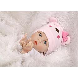 OCSDOLL Reborn Baby Dolls 22" Cute Realistic Soft Silicone Vinyl Dolls Newborn Baby Doll Girl Gift