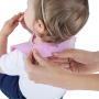 KIDDO FEEDO Silicone Bibs for Babies and Toddlers - 6 Unique Designs/Colors Available ? Waterproof, Soft and Easy-Clean - BPA Free - Pink