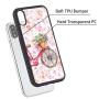 iPhone Xs Max Case,Flexible Soft TPU Cover Shell,Slim Silicone Black Rubber Non-Slip Durable Design Protective Phone Case for iPhone Xs Max -Bicycle