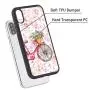 iPhone Xs Max Case,Flexible Soft TPU Cover Shell,Slim Silicone Black Rubber Non-Slip Durable Design Protective Phone Case for iPhone Xs Max -Bicycle