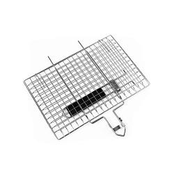 Barbecue Accessories Stainless Steel Removable BBQ Grill Basket With TPR Handle