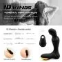 Porwerful 10 Speed/Frequency Waterproof FDA Approved Silicone Curve Rechargeable Massagers Wearable P-rostat-e Therapeutic Massage Device
