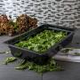 Carlisle 10201B03 StorPlus Full Size Food Pan, Polycarbonate, 4" Deep, Black