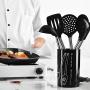 WSZZF311 Stainless Steel Kitchen Utensils Set Tube Handle Silicone Pot Shovel Food Clip Kitchenware Accessories Cooking Utensil Set 9Pcs