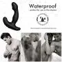 Rechargeable Vibrating Stimulator Plug Multi Stimulation Patterns, Portable Waterproof Postate Massager for Male Wireless Remote Control Silicone Toy