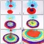 5 Pack Acrylic Pouring Strainers, Plastic Silicone Paint Pouring Strainers for Pouring Acrylic Paint and Creating Unique Patterns and Designs, Silicone Drain Basket, Flow Painting, Art Supplies
