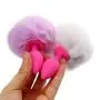 2 Pcs Anále Pl-ùg Tail Hairy Rabbit Tail Silicone B-ütt Pl-ùg Anále Cute Toys for Women