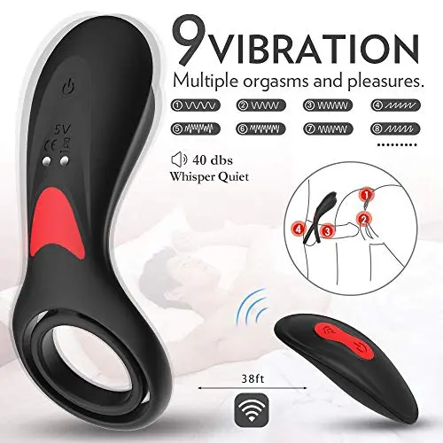 Male Vibranting Wand Massager Rechargeable Wireless Remote Control Back Neck Shoulder Relaxation Massaging with Multiple Men Vibrator Medical Grade Silicone Vibration Toys