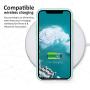 SURPHY Silicone Case for iPhone Xs iPhone X Case, Slim Liquid Silicone Soft Rubber Protective Phone Case Cover (with Soft Microfiber Lining) Compatible with iPhone X iPhone Xs 5.8", Mint Green